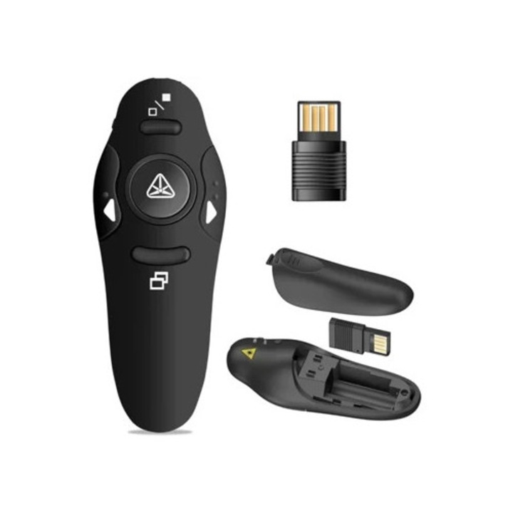 Безжично презентационно устройство, 2.4Ghz, USB, черно