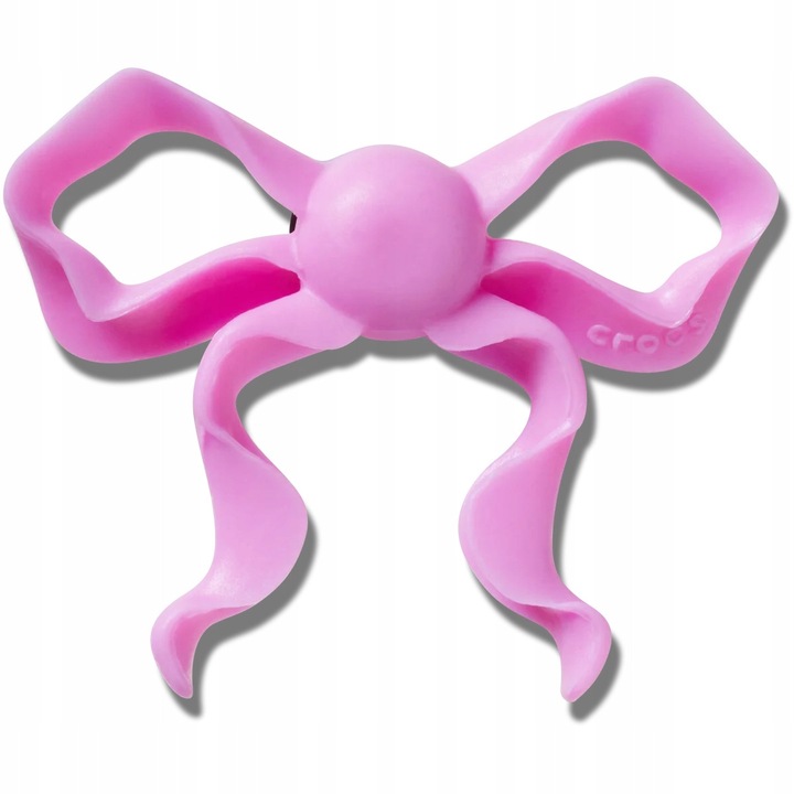 Crocs, Accesoriu incaltaminte Jibbitz, Meta Jelly Purple Bow, Multicolor