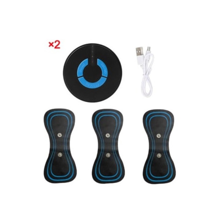 Aparat de masaj electric pentru gât Aquaforge, 3 EMS, negru