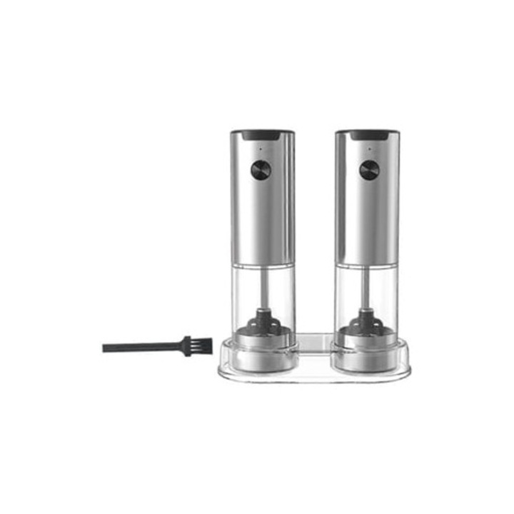 Set rasnite electrice pentru sare si piper Aquaforge cu baza, automat