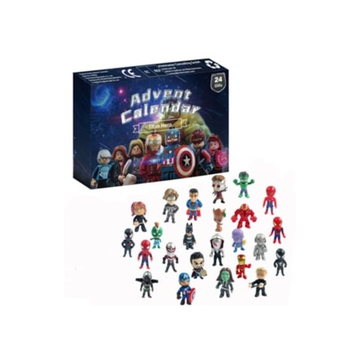 Marvel meglepetés ajándékdoboz karácsonyi visszaszámlálóval, figurák