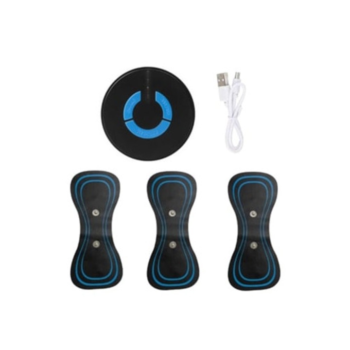 Aparat de masaj pentru gât electric portabil, negru