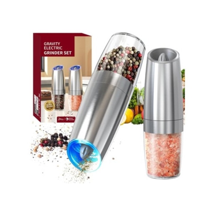 Set rasnite electrice din otel inoxidabil Aquaforge, ajustare grosime, 2 bucati