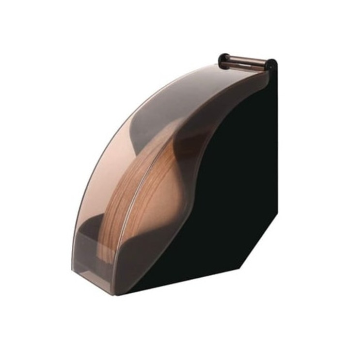 Suport pentru filtre de cafea cu capac de protectie, Aquaforge, pentru depozitare si dozare, dimensiuni compacte.