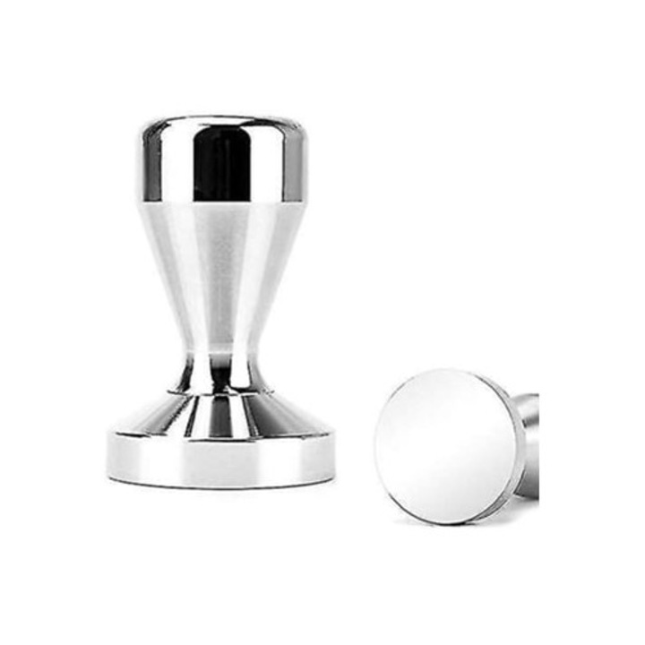 Tamper cafea inox 51mm pentru espresso, set accesorii Aquaforge