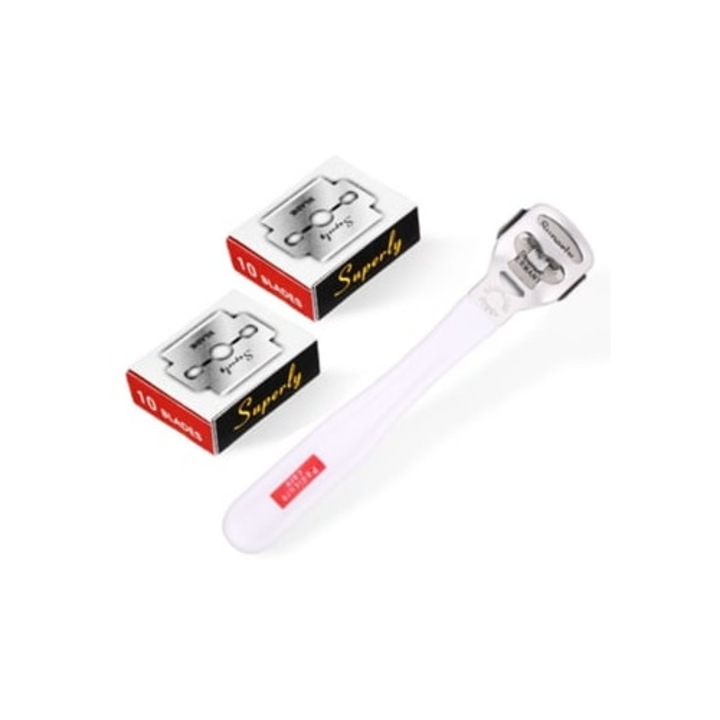 Pile cosmetice cu 20 de lame pentru pedichiura si indepartarea calusurilor