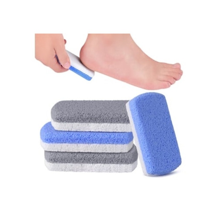 Pile cosmetice, piatra ponce dubla fata, abraziva, pentru exfoliere eficienta