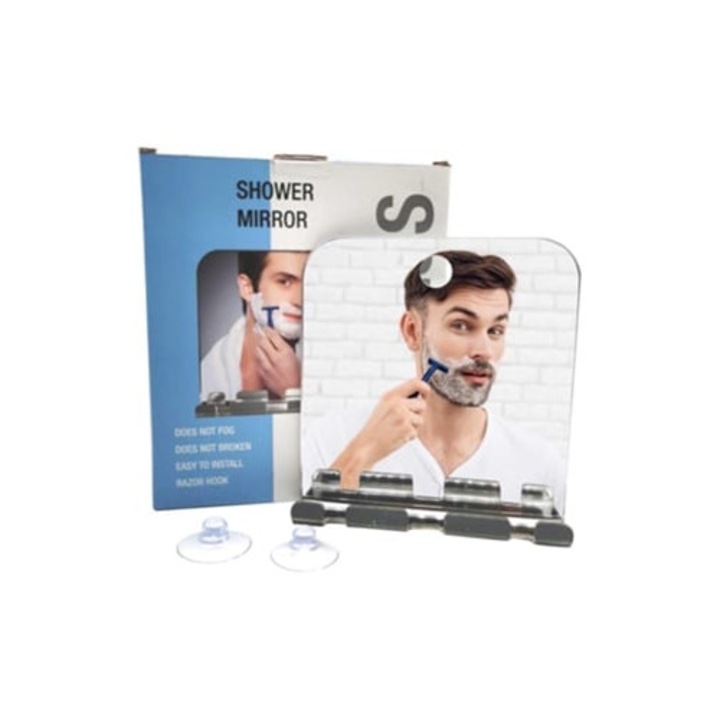 Zuhanytükör, akril anyag, 360 fokban forgatható design, páramentes, változatos méretek