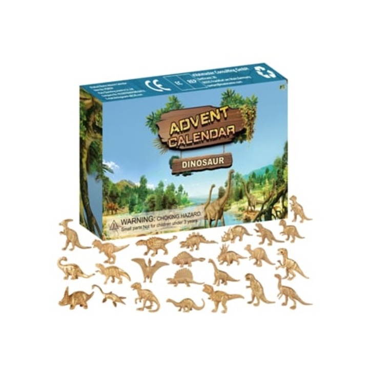 Meglepetés ajándékdoboz arany dinoszaurusz figurákkal karácsonyra, szett