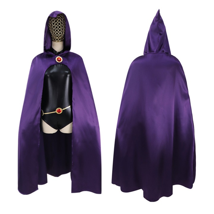 Costum de Cosplay Raven Teen Titans, set de doua piese, M