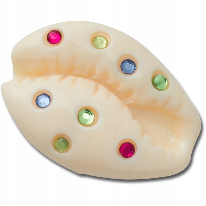 Crocs, Accesoriu incaltaminte Jibbitz, Gem Puka Shell, Multicolor