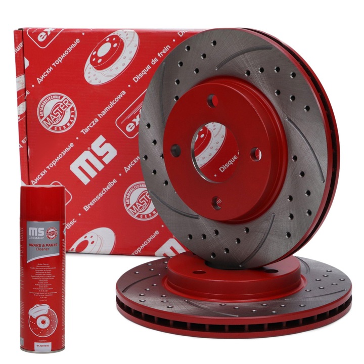 Master Sport Germany féktárcsa készlet, szellőztetett, 2 darab, 258x43.4mm