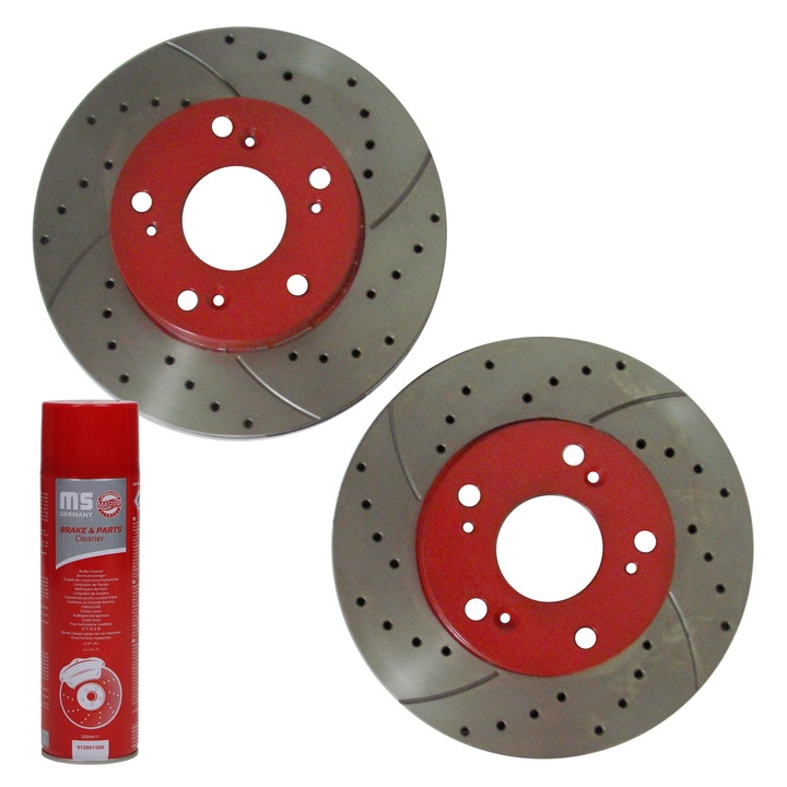 Féktárcsa készlet Master Sport Germany, 2 db, szellőztetett, 262x47, 5 lyuk, 12.6mm, 141mm, Honda Civic VII-hez