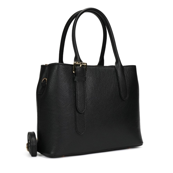 Poseta Piele Sofia - Negru, Geanta Office din Piele Naturala, Geanta, Genti