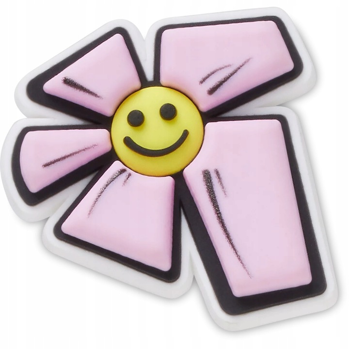 Crocs, Accesoriu incaltaminte Jibbitz, NYC Pink Daisy, Multicolor