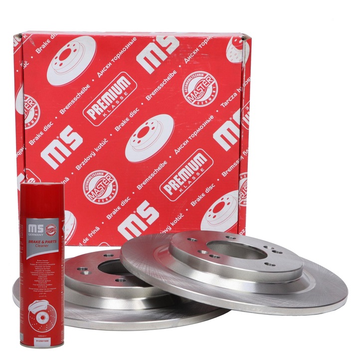 Féktárcsa szett Master Sport Germany 24011004001, 284x47.4mm, 5 lyuk, Brake Cleaner 912001500, 2 db