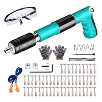Pistol Manual De Capsat Cuie Pentru Beton, Metal Si Lemn, Reglaj In 5 Trepte, Set Profesional Cu Accesorii – FABRILUX®