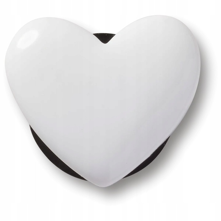 Crocs, Accesoriu incaltaminte Jibbitz, Tiny White Heart, Multicolor