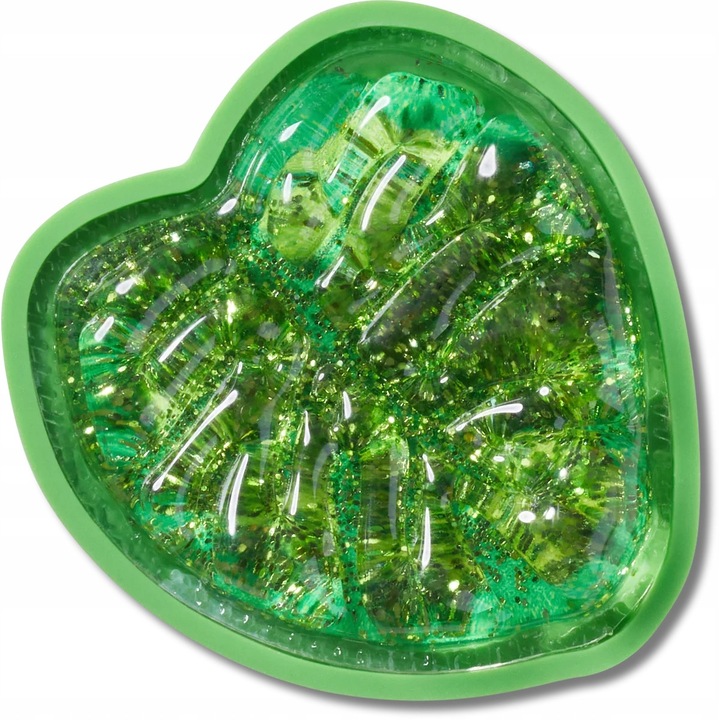 Crocs, Accesoriu incaltaminte Jibbitz, Squish Monstera Leaf, Multicolor