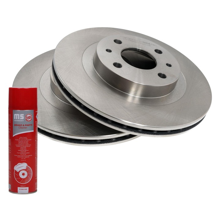 Master-Sport féktárcsa készlet, szellőztetett, 260x42mm, 4 lyuk, LADA 110/111/112/KALINA-hoz, féktisztító spray-vel