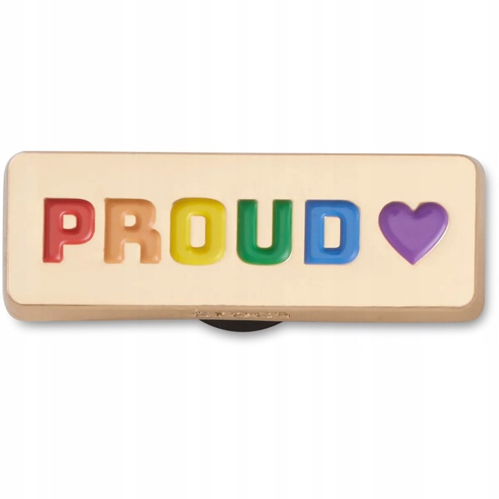 Crocs, Accesoriu incaltaminte Jibbitz, Pride Proud Tag, Multicolor