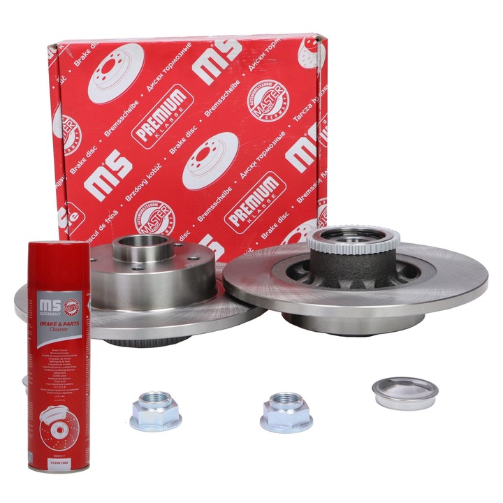 Master-Sport 2401120217B féktárcsa készlet, 280mm, 12mm vastagság, csapággyal, FIAT TALENTO, NISSAN NV300, OPEL VIVARO, RENAULT TRAFIC modellekhez