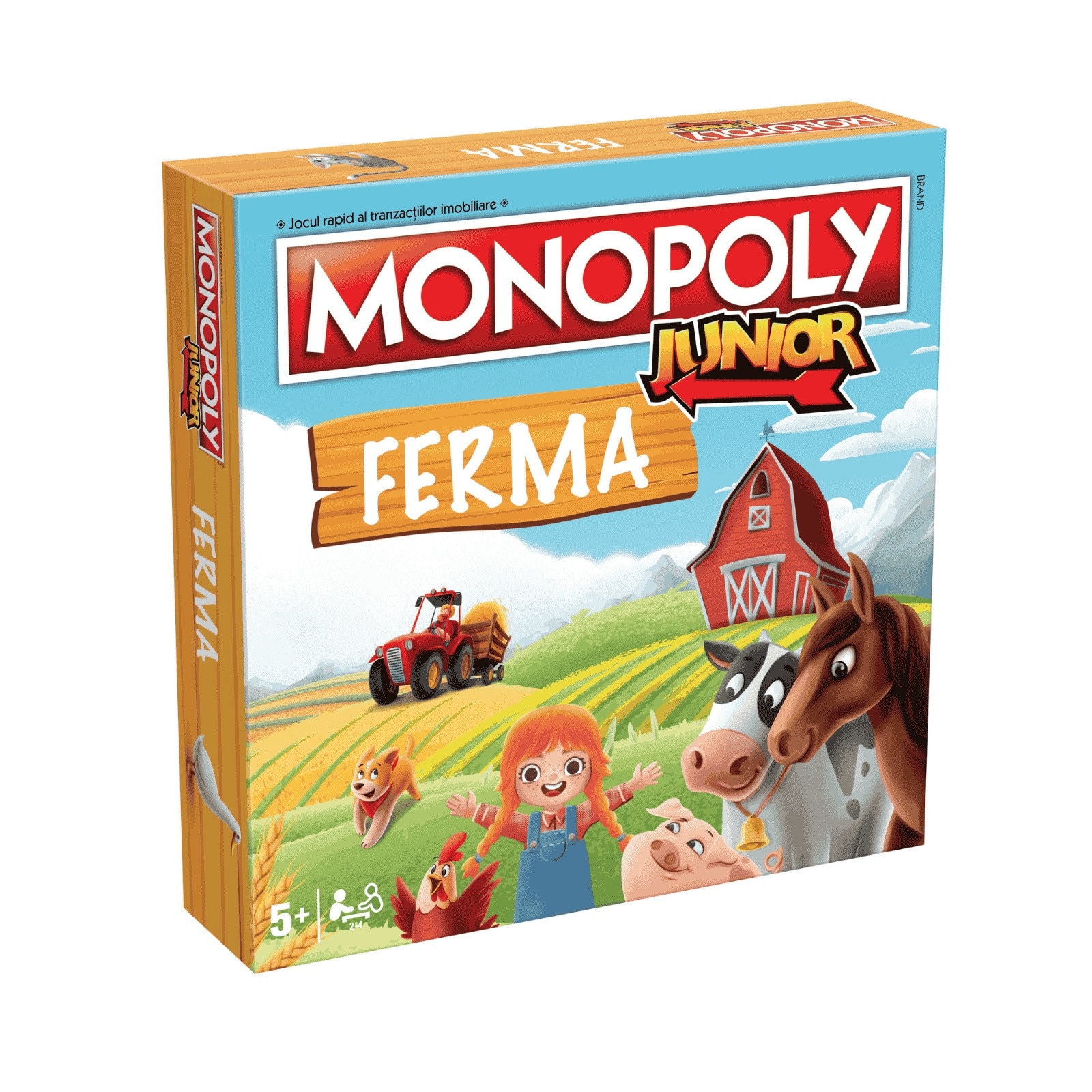 Joc Monopoly Junior - Ferma, 2-4 jucatori, +5 ani, lb. romana