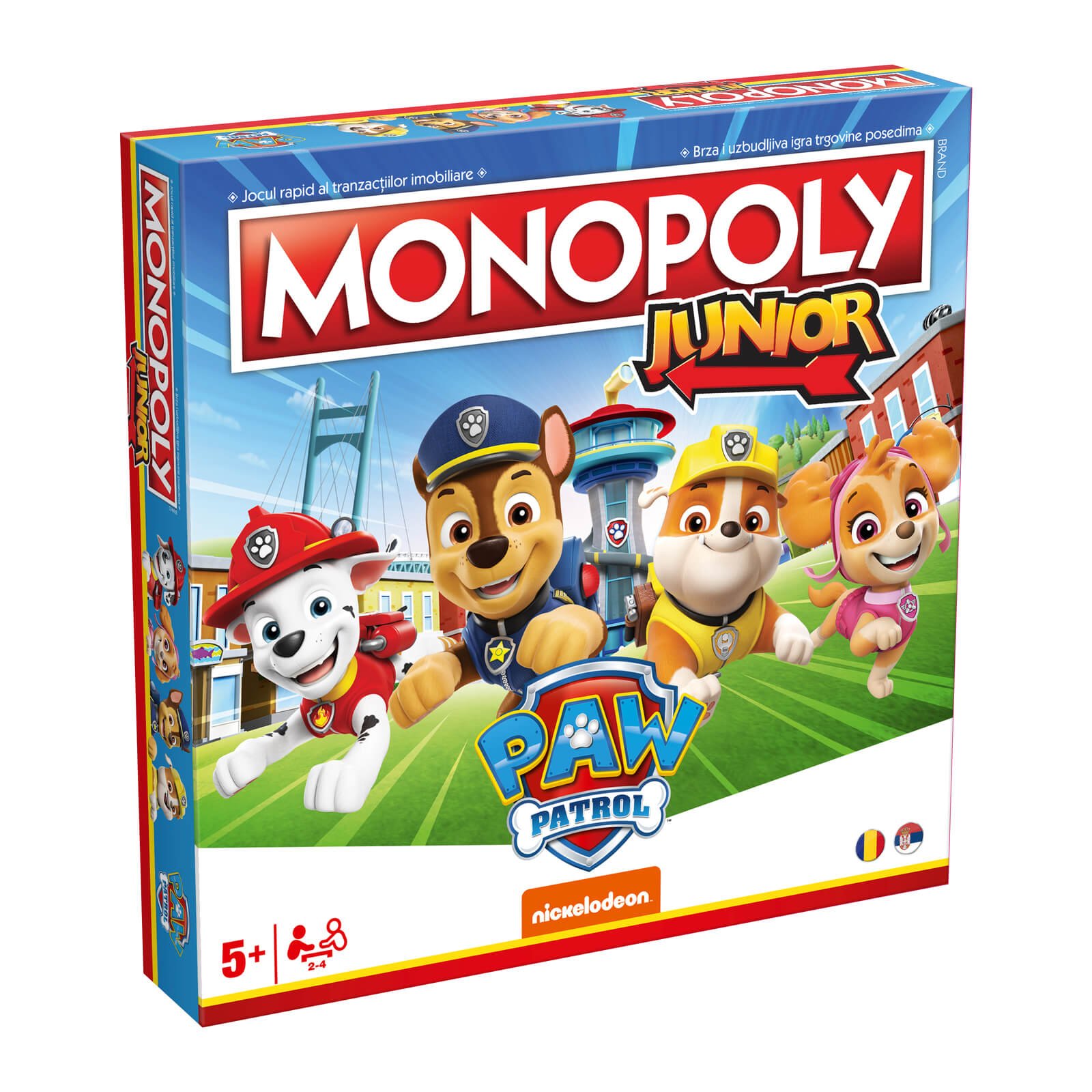 Joc Monopoly Junior - Paw Patrol, 2-4 jucatori, +5 ani, lb. romana