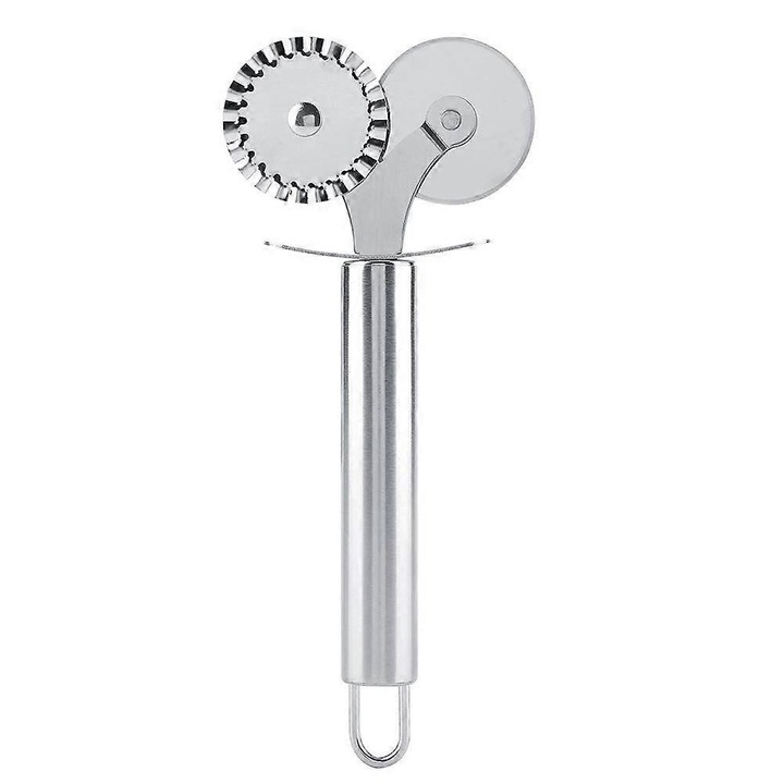 Cutit de pizza din inox, design compact, maner antiderapant