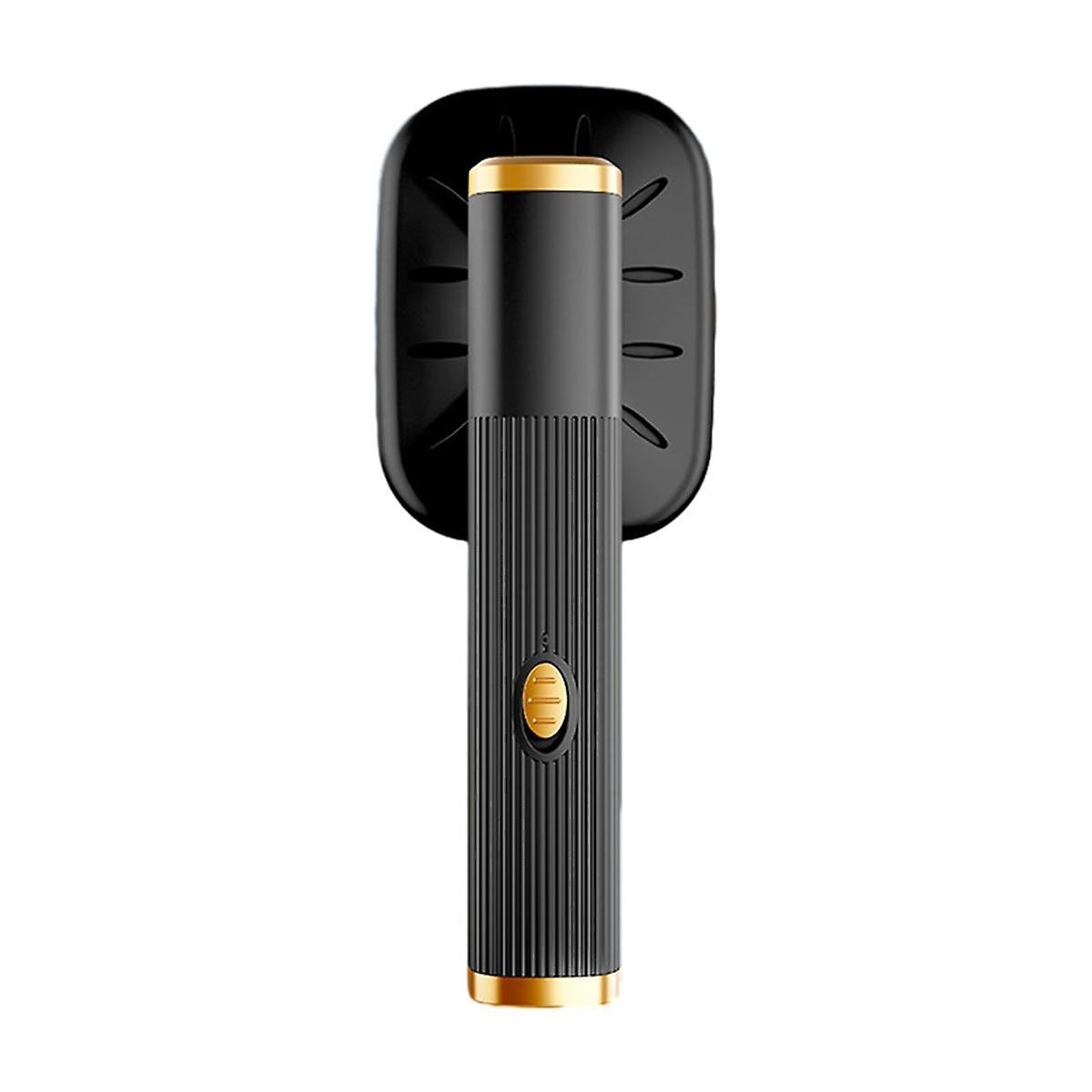 Fier de calcat cu aburi portabil, mini fier de calcat pentru voiaj, rotire 0-90-180°, talpa din aliaj de titan, rezervor 20ml, negru, 1 buc.