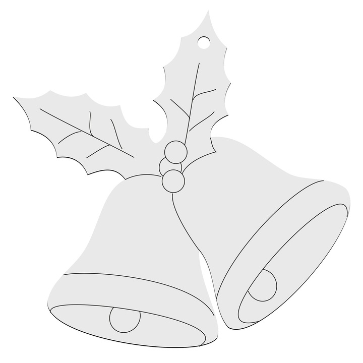 Ornament pentru artizanat SMX Design, MDF, alb, 10cm