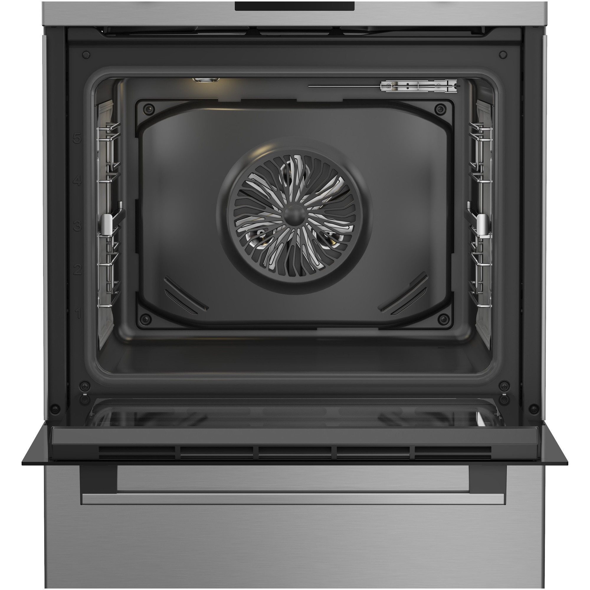 Aragaz Beko FBSM69301SXT, Electric, 4 zone de gatit, Booster, Gatire asistata de abur, Timer, Clasa A, 60 cm, Argintiu