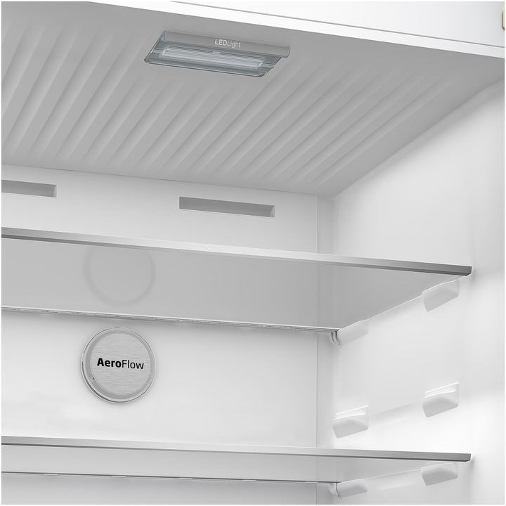 Frigider cu doua usi Beko RDNE650E40DZXBRN1, 630 l, Everfresh+, AeroFlow, Compresor ProSmart Inverter, Dozator apa, Clasa E, H 187,7 cm, Dark Inox