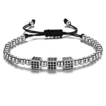 Bratara Brooks Silver Zircon Dice Bratara Brooks Silver Zircon Dice