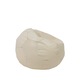 Fotoliu puf Depozitul de Scaune Baby Ball, imitatie piele, crem, 70 litri, dimensiuni medii