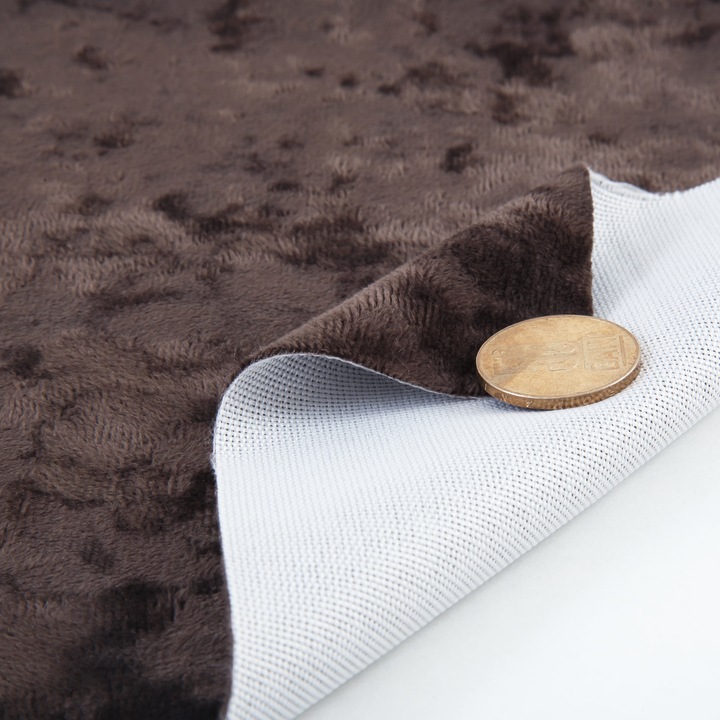 Stofa tapiterie E60 - catifea maro - 300 g/mp