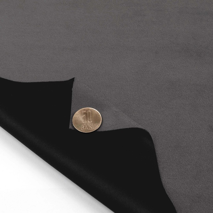 Stofa tapiterie H30 - catifea gri - 330 g/mp