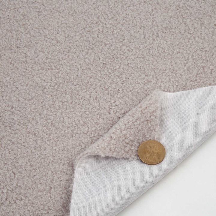 Stofa tapiterie Teddy T05, Depozitul de Scaune, crem, 350g/mp, 142cm lățime