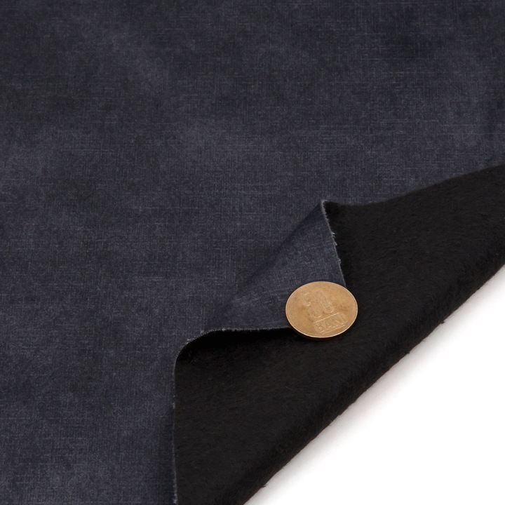 Stofa tapiterie P17, Depozitul de Scaune, catifea gri, 340 g/mp, 142 cm latime