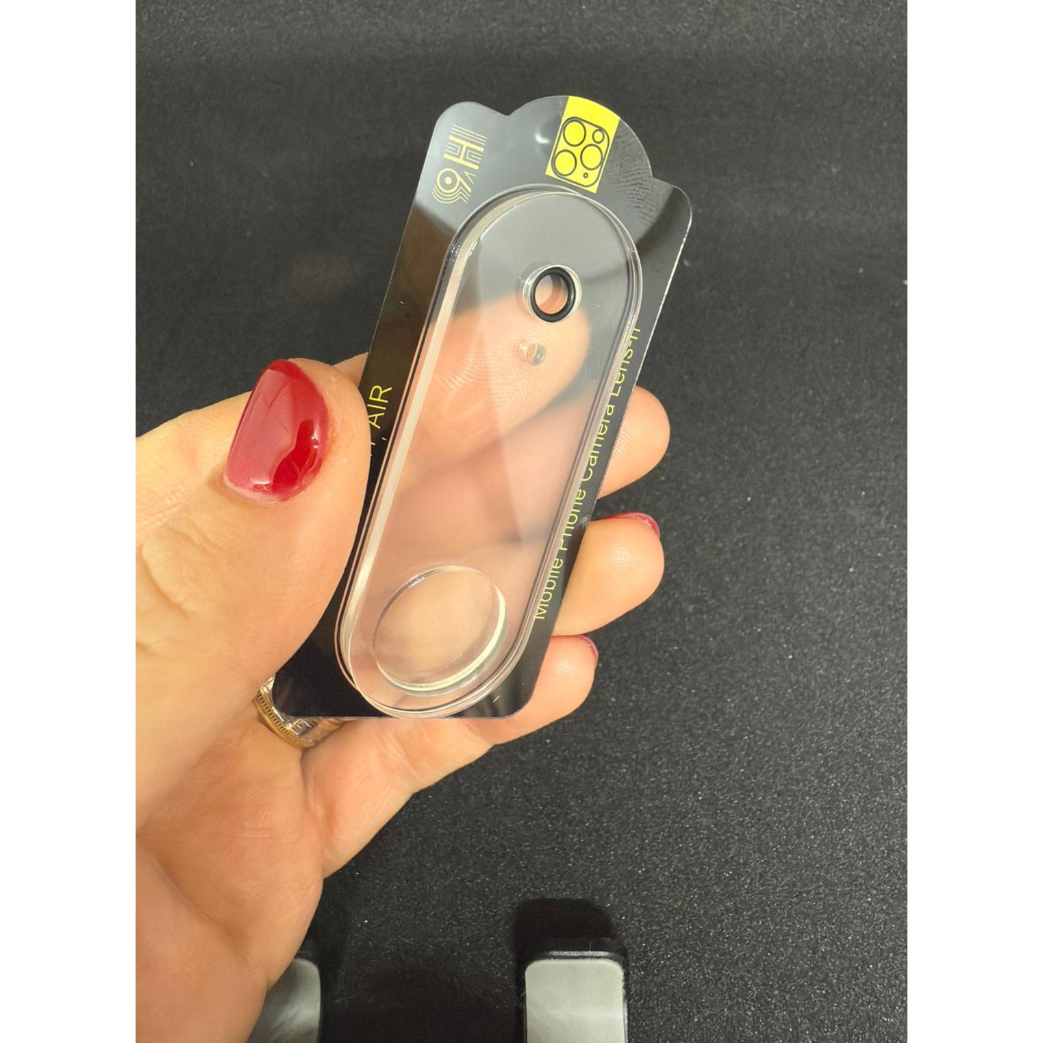 Folie de protectie Camera compatibila cu iPhone 17 Air, Sticla Securizata, Protectie antisoc, Transparent