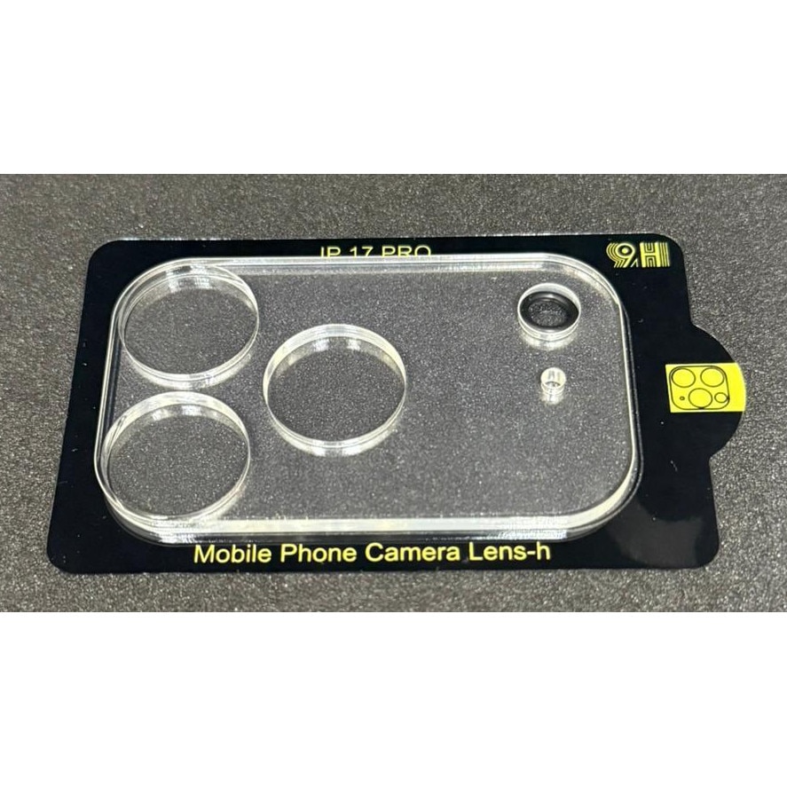 Folie de protectie Camera compatibila cu iPhone 17 Pro, Sticla Securizata, Protectie antisoc, Transparent