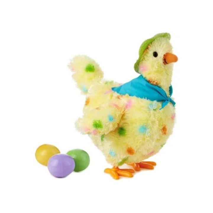 Jucarie interactiva copii, plus, gaina, electronica, multicolor