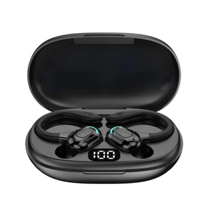 Vezeték nélküli fejhallgató, Bluetooth 5.3, zajcsökkentés, vízálló, Ipx7