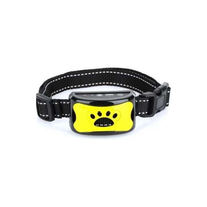 Zgarda electronica pentru caini, antrenament, galben