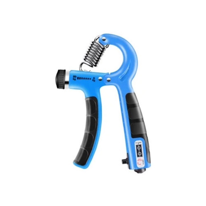 Extensor de mana, 5-60kg, ajustabil, albastru