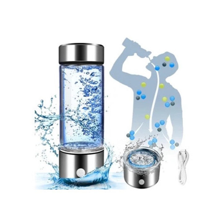 Бутилка за вода, богата на водород, капацитет 420 мл
