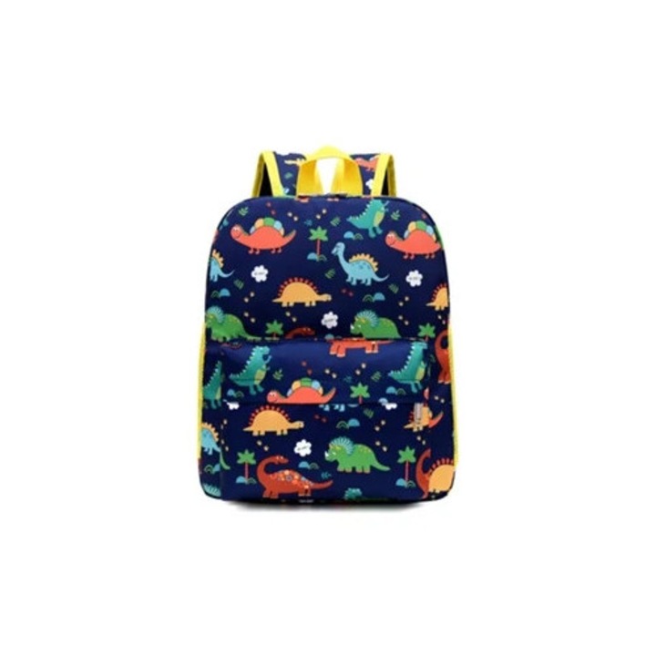 Gyermek hátizsák, dinoszaurusz mintás, nagy kapacitású, többszínű