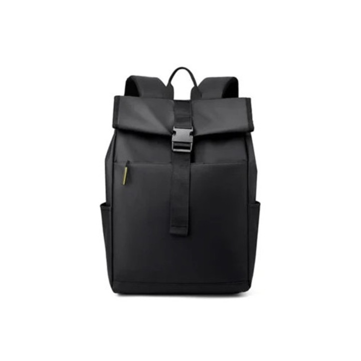 Többfunkciós laptop hátizsák, nagy kapacitású, fekete