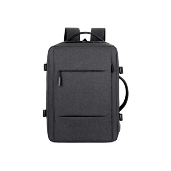 Rucsac multifunctional pentru laptop, capacitate mare, impermeabil, gri inchis