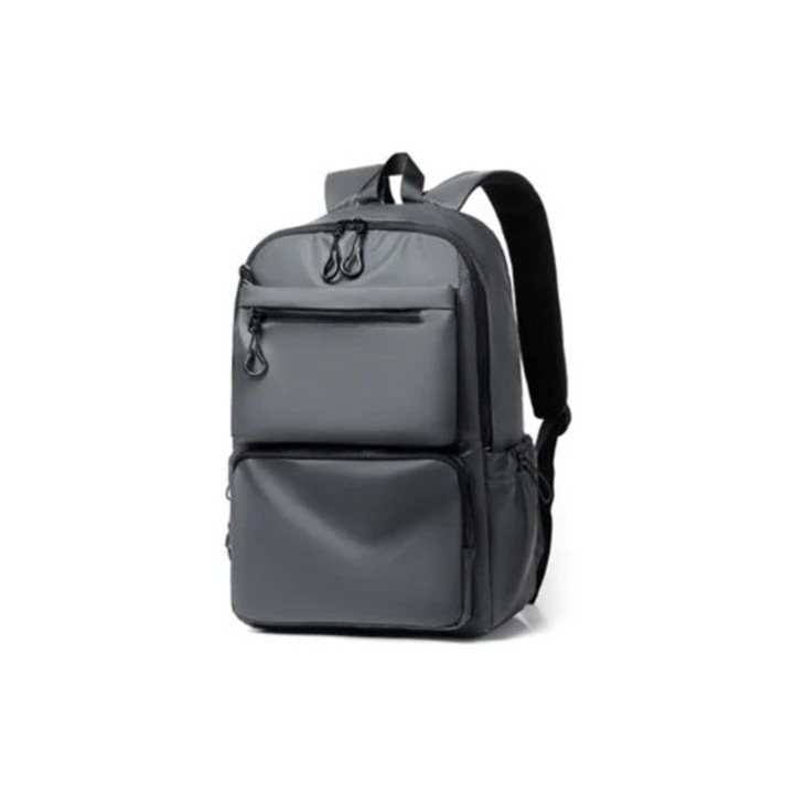 Vízálló laptop hátizsák, nagy kapacitású, szürke